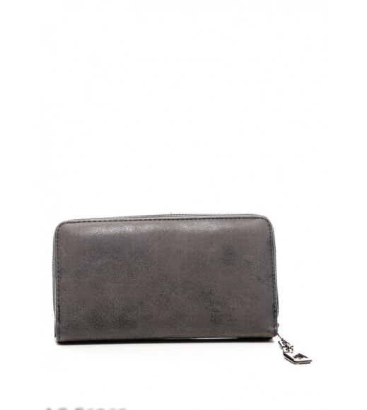 Темно-сірий гаманець з перфорацією в формі зірок