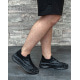 Чорні текстильні кросівки без шнурків