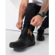 Черные комбинированные кроссовки с вставками