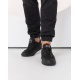 Черные кроссовки с текстильными вставками