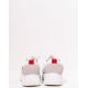 Білі кросівки на платформі з кольоровими вставками