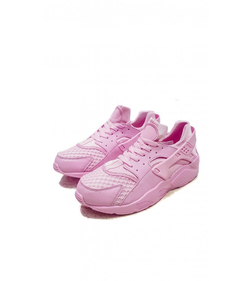 Розовые однотонные спортивные кроссовки