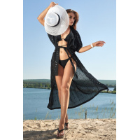 Черная пляжная туника Seventeen 1602.4208