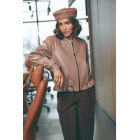 Бежевый женский бомбер Seventeen 2245.6261