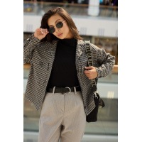 Черная женская куртка-рубашка Seventeen 1694-1.4845