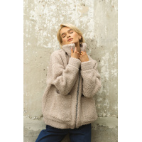Бежевая женская куртка-тедди с подкладкой Seventeen 2052-1.5420
