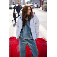 Женская голубая куртка-пуховик Seventeen 1905.4946