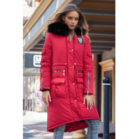 Красная женская куртка-парка Seventeen 1634.4320