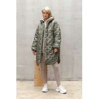 Оливковая женская куртка-рубашка Seventeen 2084.5474