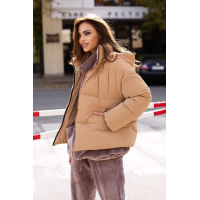 Женская куртка-пуховик цвета кофе Seventeen 1905.4944