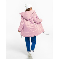 Фиолетово-розовая двусторонняя куртка с капюшоном