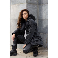 Черная женская зимняя куртка Seventeen 1906.4939