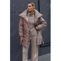 Бежевая женская куртка косуха Seventeen 2213.6123