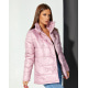 Розовая двубортная куртка на кнопках