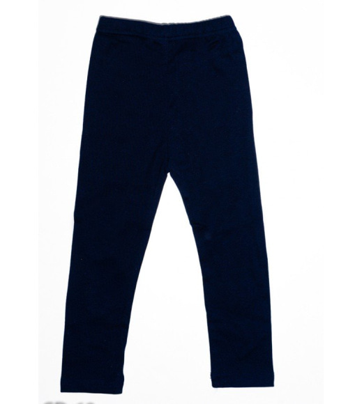 Тонкі трикотажні темно-сині штани з аплікаціями у вигляді зайчиків