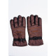 Бежеві стьобані теплі рукавички з затяжкою і антиковзаючим покриттям
