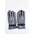 Сірі теплі рукавички на хутрі з антиковзаючим покриттям