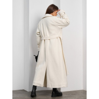 Молочное кашемировое пальто на синтепоне Молочное кашемировое пальто на синтепоне
