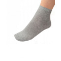 Серые трикотажные однотонные носки