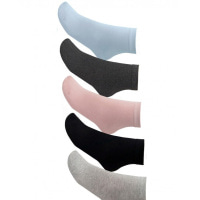 Черные трикотажные однотонные носки