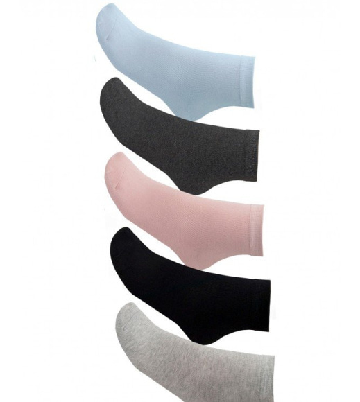 Чорні трикотажні однотонні шкарпетки