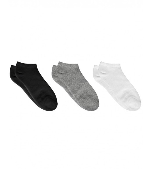 Белые однотонные носки из трикотажа
