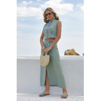 Оливковый женский жилет Seventeen 2380.6412