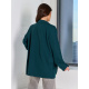 Темно-зеленый удлиненный свободный пиджак
