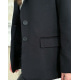 Черный классический пиджак с карманами