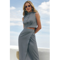 Серый женский жилет Seventeen 2380.6413