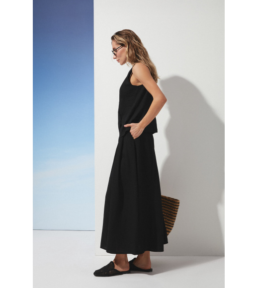 Черный женский жилет Seventeen 2274.6316