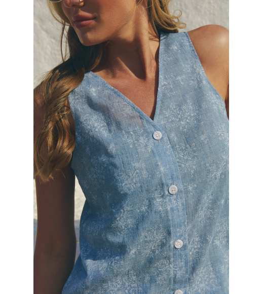 Голубой женский жилет Seventeen 2297.6405