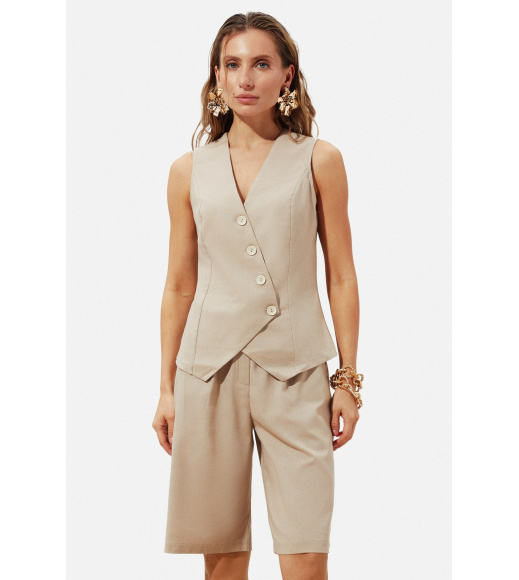 Бежевый женский жилет Seventeen 2274.6318