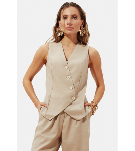 Бежевый женский жилет Seventeen 2274.6318