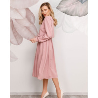 Рожева класична приталена сукня