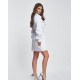 Біле плаття-сорочка з рукавами призбираними