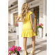 Жовте плаття з відкритими плечима