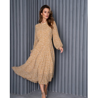 Классическое платье миди длины из шифона