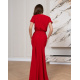 Червона сукня максі довжини