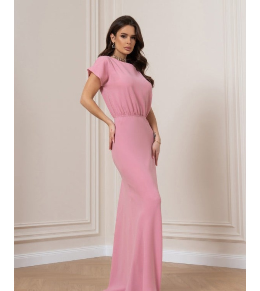 Рожеве плаття максі довжини