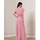 Рожеве плаття максі довжини