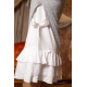Платье 743.1963 серый меланж/белый