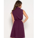Фіолетове приталене плаття без рукавів