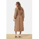 Бежевое льняное длинное платье Seventeen 2278.6348
