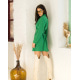 Зеленое платье-пиджак с воротником