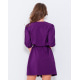Фіолетове офісне плаття з повітряними рукавами