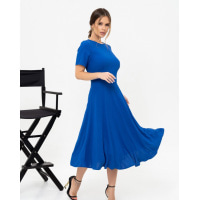 Синя сукня класичного крою