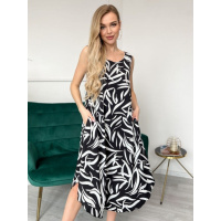 Черный сарафан с ассиметричным низом