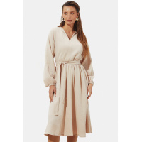 Бежевое муслиновое миди платье Seventeen 2283.6372