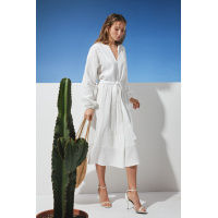 Белое муслиновое миди платье Seventeen 2283.6373